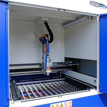 FIBER mašina za lasersko sečenje metala 1500W 60x40cm | Prolazni sto + pribor